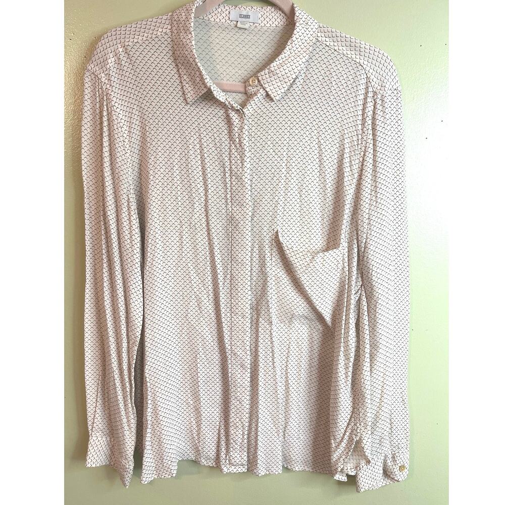 CLOSED Hailey Cotton Button Down Shirt Blouse Long Sleeve size XL NWOT